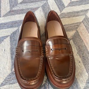 Loeffler randall Rikki Brown Platform Loafer